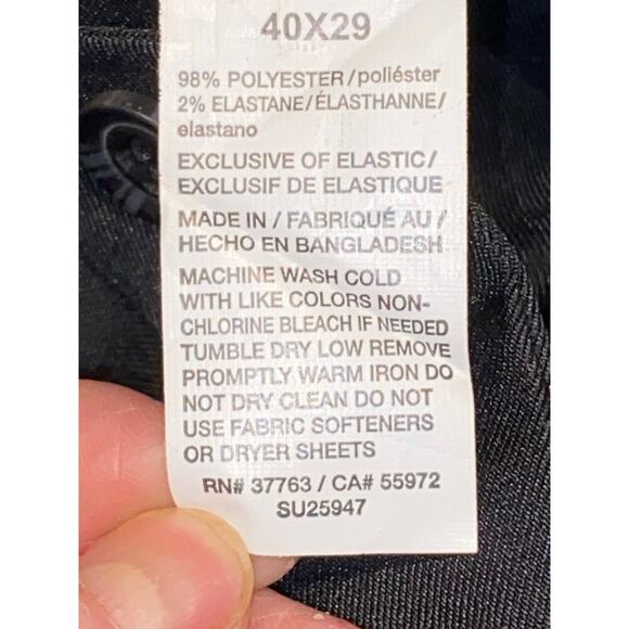 Mens Dress Pants by Savane Straight Fit Stretch Flat Front 40x29 NWT - Picture 5 of 6